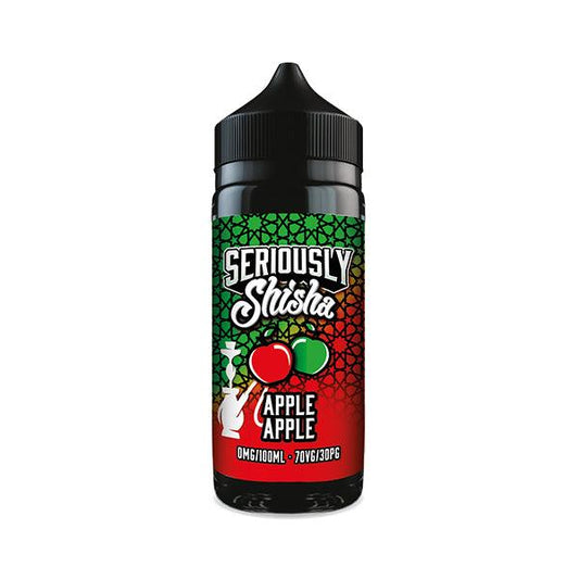 SERIOUSLY SHISHA - APPLE APPLE 100ML SHORT FILL E-LIQUID BY DOOZY - VapePure