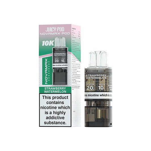STRAWBERRY WATERMELON - JUICY POD NOVAMAX 10K PRE-FILLED POD - VapePure