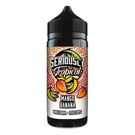 MANGO BANANA - SERIOUSLY TROPICAL - 100ML SHORT FILL E-LIQUID BY DOOZY - VapePure