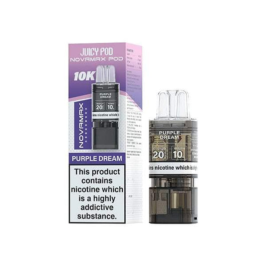 PURPLE DREAM - JUICY POD NOVAMAX 10K PRE-FILLED POD - VapePure