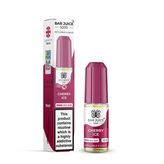 CHERRY ICE 10ML E LIQUID NICOTINE SALT BY BAR JUICE 5000 - 5MG|10MG|20MG - VapePure