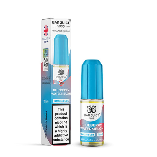 BLUEBERRY WATERMELON 10ML E LIQUID NICOTINE SALT BY BAR JUICE 5000 - 5MG|10MG|20MG - VapePure