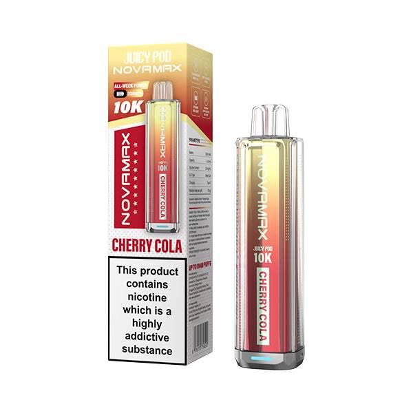 CHERRY COLA - JUICY POD NOVAMAX 10K PRE-FILLED VAPE KIT - VapePure