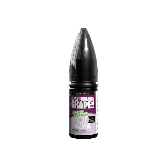 BLACKCURRANT GRAPE GLACER - LMTD ETDN - 10ML NIC SALT E-LIQUID - 5MG | 10MG | 20MG BY RIOT SQUAD - VapePure