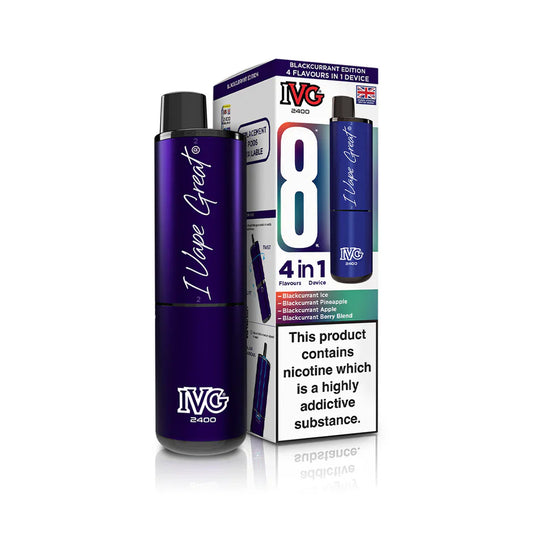 IVG 2400 4 In 1 Starter Kit Blackcurrant Edition - VapePure