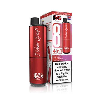 IVG 2400 4 In 1 Starter Kit Cherry Edition - VapePure