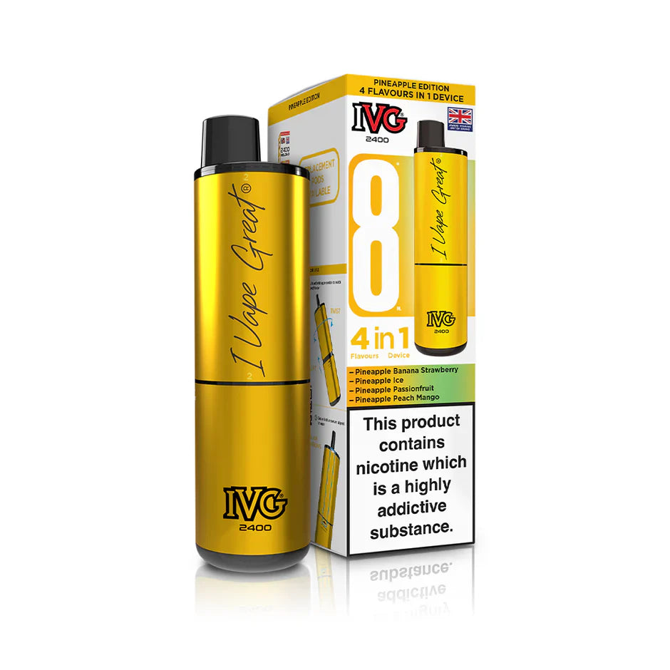 IVG 2400 4 In 1 Starter Kit Pineapple Edition - VapePure