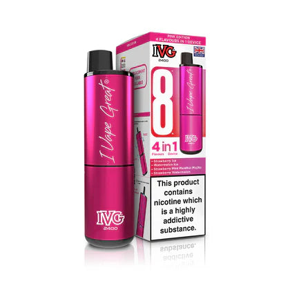 IVG 2400 4 In 1 Starter Kit Pink Edition - VapePure