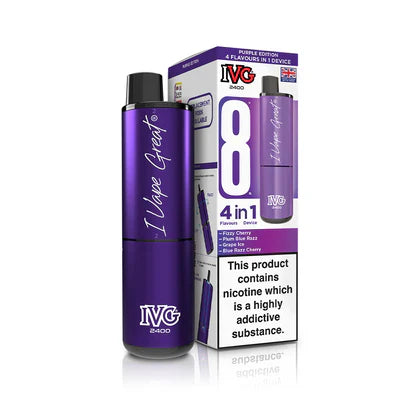 IVG 2400 4 In 1 Starter Kit Purple Edition - VapePure