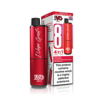 IVG 2400 4 In 1 Starter Kit Red Edition - VapePure