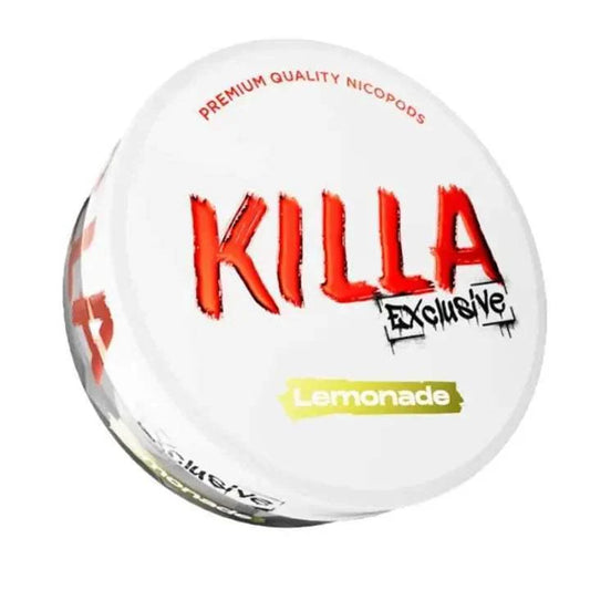 KILLA EXCLUSIVE LEMONADE NICOTINE POUCHES - 20PCS - 12.8MG - VapePure