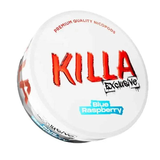 KILLA EXCLUSIVE BLUE RASPBERRY NICOTINE POUCHES - 20PCS - 12.8MG - VapePure