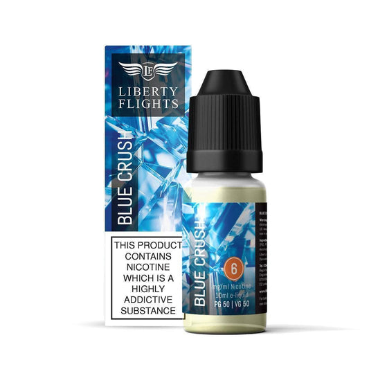 BLUE CRUSH - 10ML E-LIQUID 50VG|50PG BY LIBERTY FLIGHTS - 0MG|3MG|6MG|12MG|18MG - 1X|5X|10X BOTTLES - VapePure