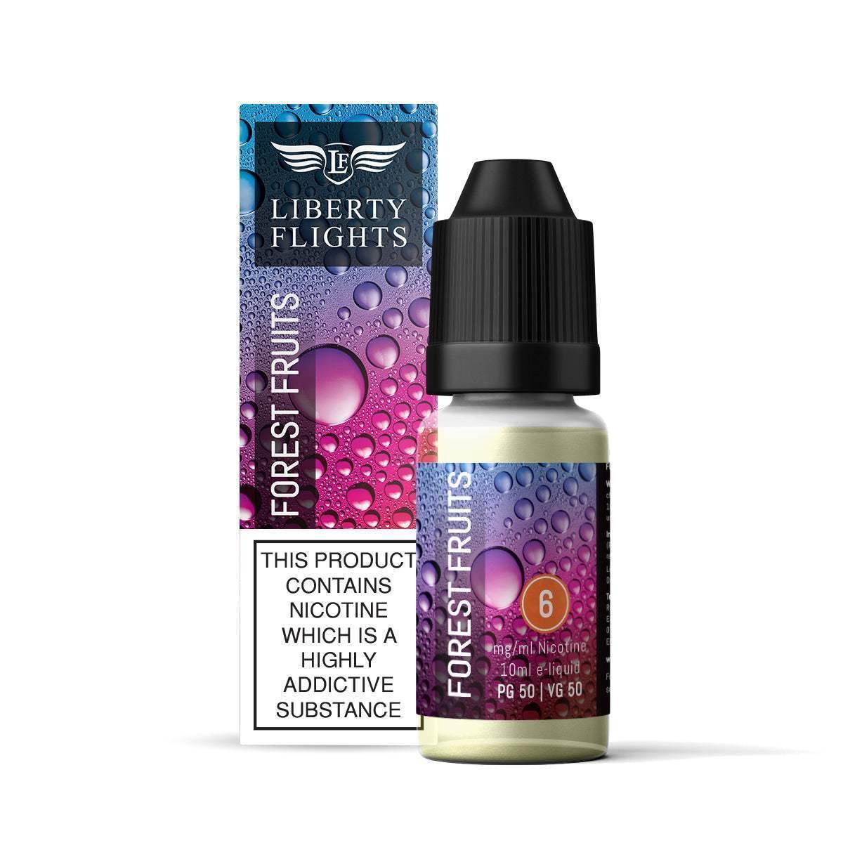 FOREST FRUITS - 10ML E-LIQUID 50VG|50PG BY LIBERTY FLIGHTS - 0MG|3MG|6MG|12MG|18MG - 1X|5X|10X BOTTLES - VapePure