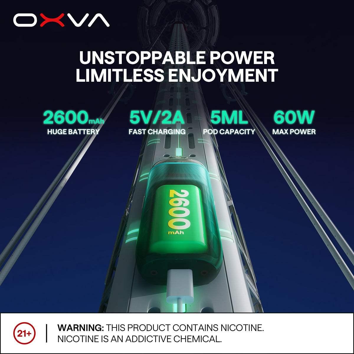 OXVA VPRIME 60W POD SYSTEM KIT - 2600MAH - VapePure