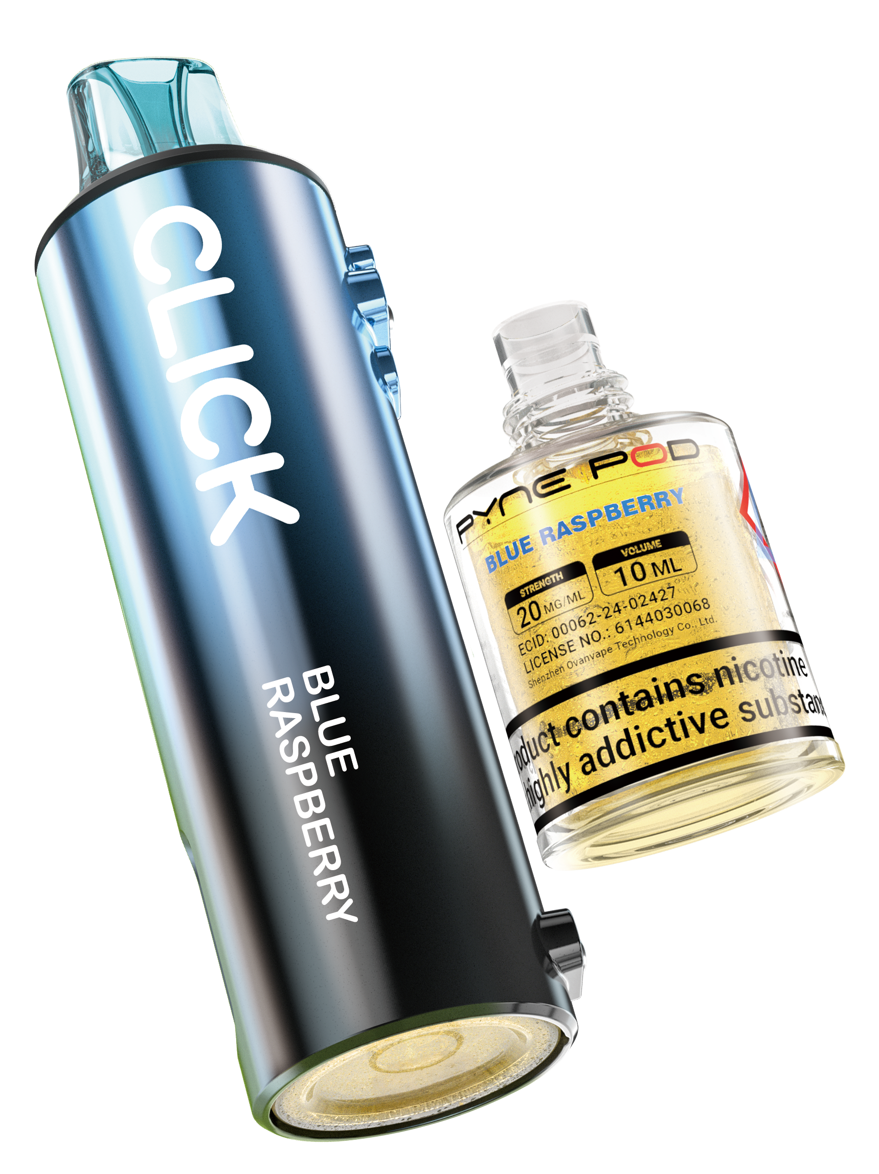 Blue Raspberry - Pyne Pod Click Prefilled Pod + Refill Container - VapePure