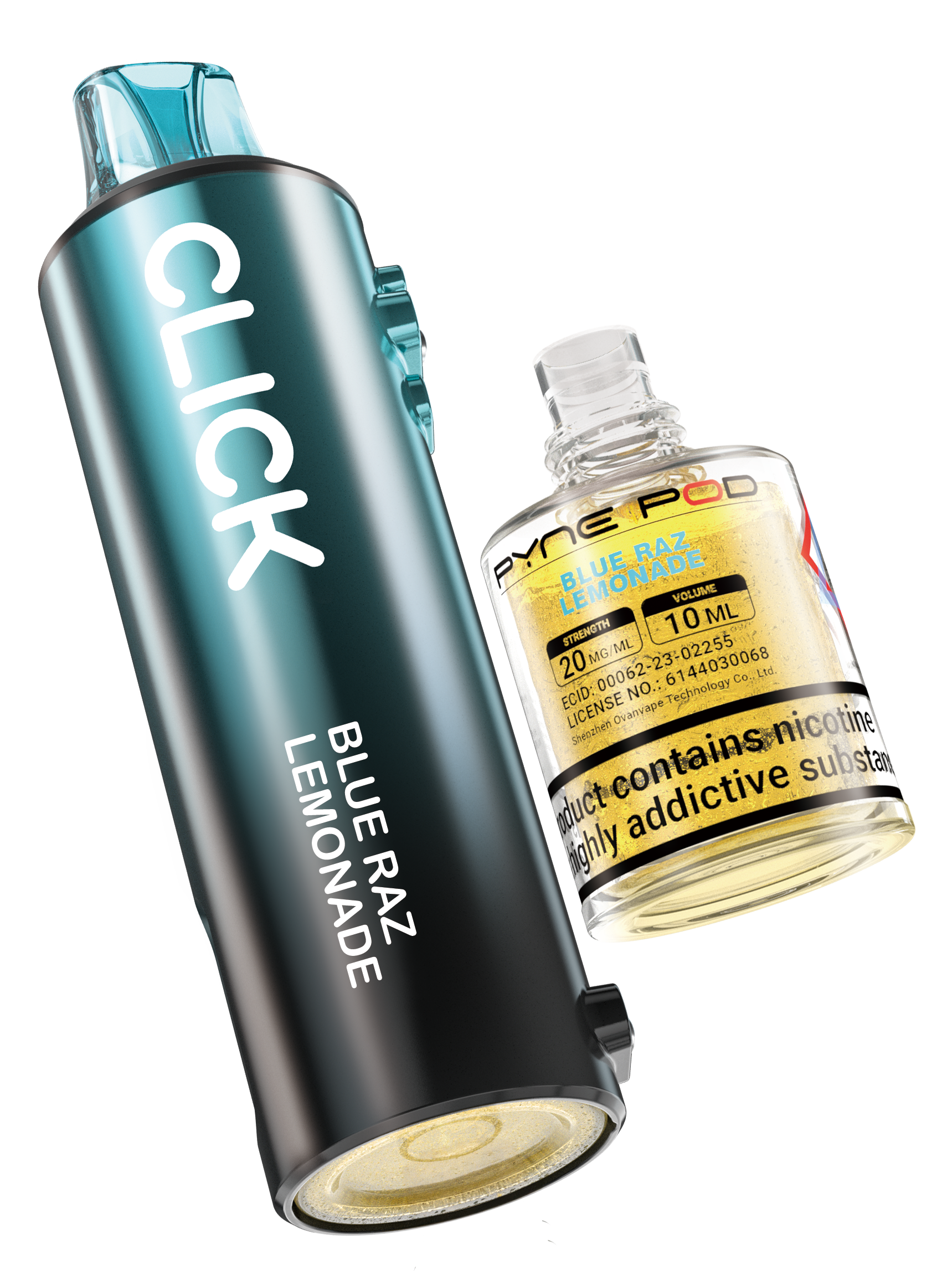 Blue Razz Lemonade - Pyne Pod Click Prefilled Pod + Refill Container - VapePure