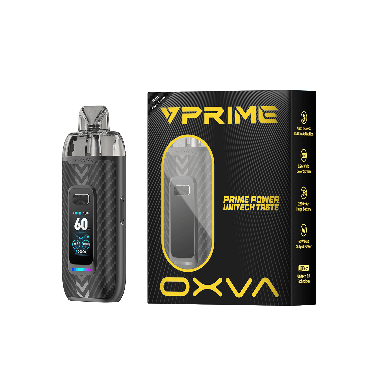 OXVA VPRIME 60W POD SYSTEM KIT - 2600MAH - VapePure