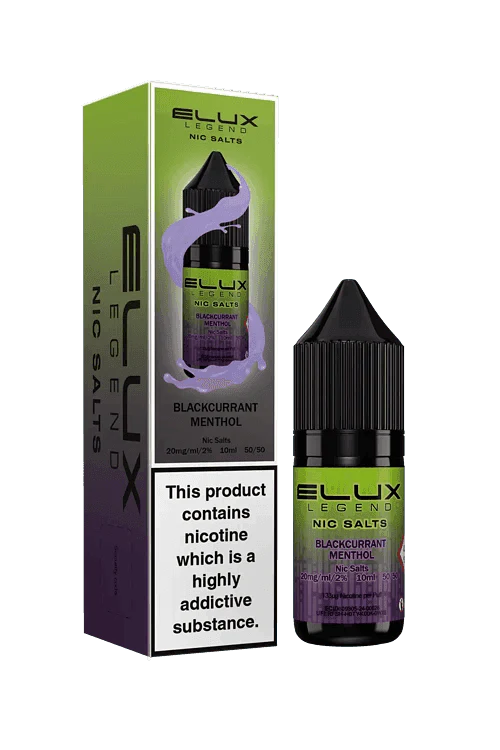BLACKCURRANT MENTHOL 10ML NIC SALT BY ELUX LEGEND 10MG(1%) | 20MG(2%) - VapePure