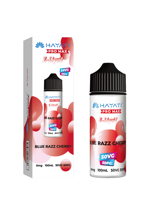BLUE RAZZ CHERRY - HAYATI PRO MAX 100ML SHORT FILL - 50/50PG/VG E-LIQUID - VapePure