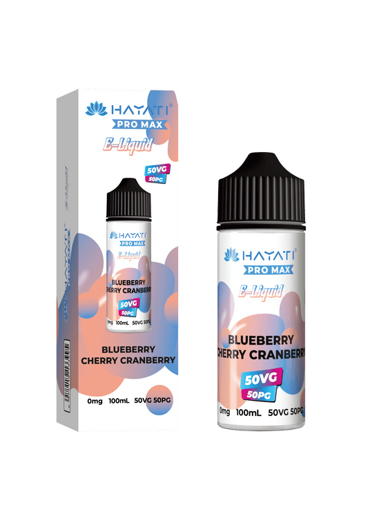 BLUEBERRY CHERRY CRANBERRY - HAYATI PRO MAX 100ML SHORT FILL - 50/50PG/VG E-LIQUID - VapePure