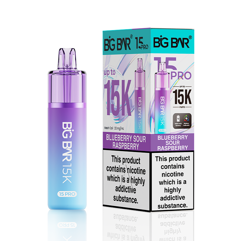 Blueberry Sour Raspberry Big Bar Pro Prefilled Vape Kit