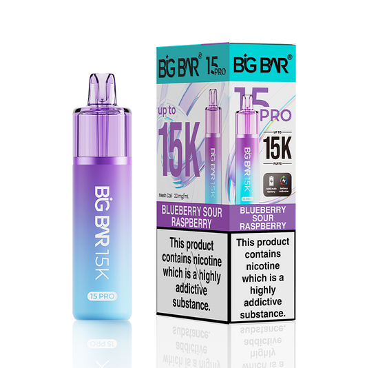 Blueberry Sour Raspberry Big Bar Pro Prefilled Vape Kit