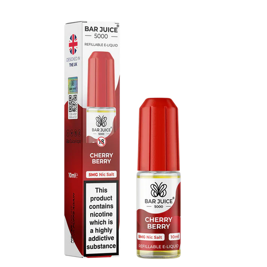 CHERRY BERRY 10ML E LIQUID NICOTINE SALT BY BAR JUICE 5000 - 5MG|10MG|20MG