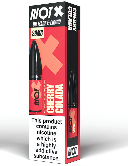 CHERRY COLADA - RIOT X - 10ML NIC SALT E-LIQUID - 5MG | 10MG | 20MG BY RIOT SQUAD - VapePure