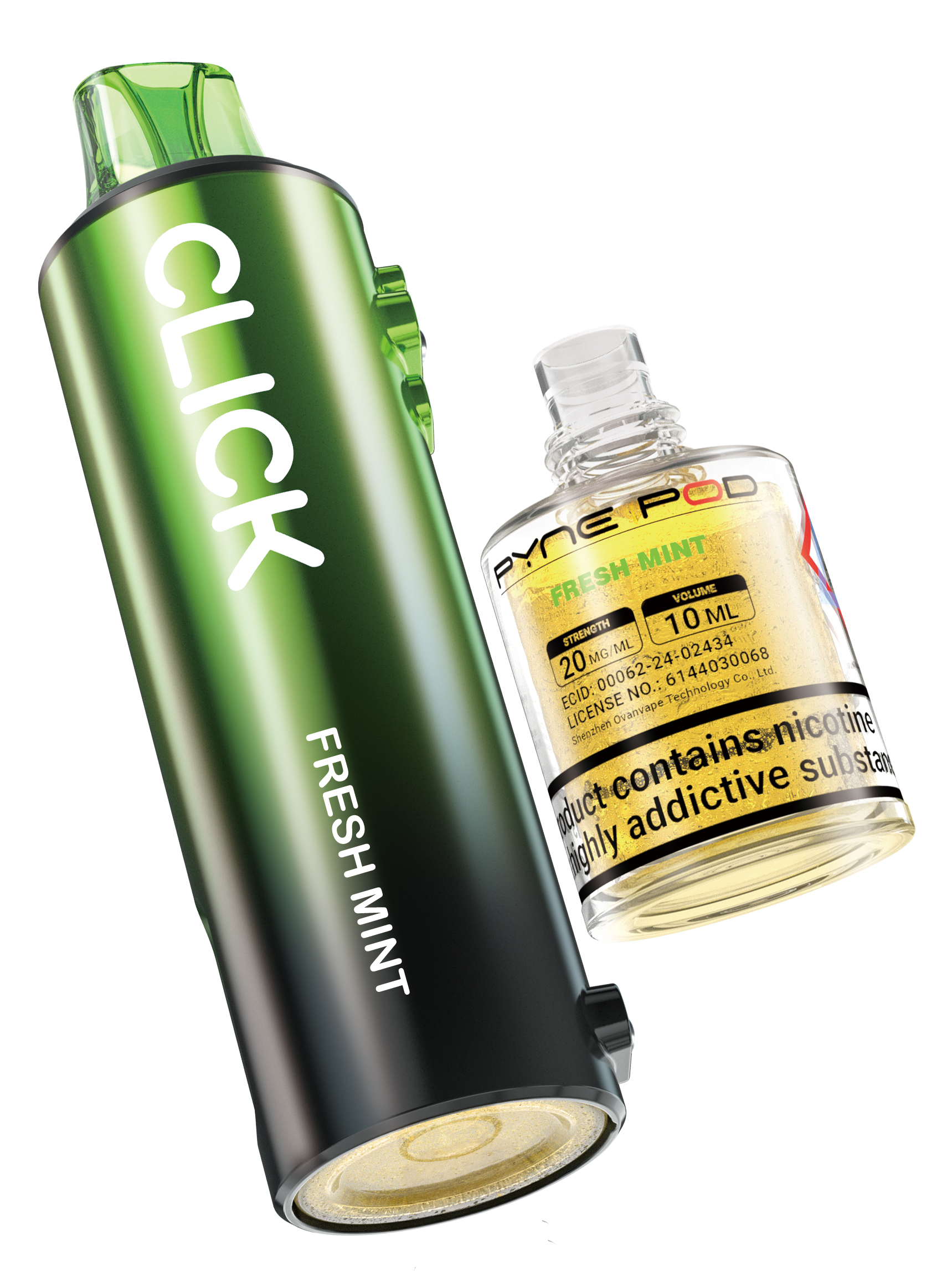 Fresh Mint - Pyne Pod Click Prefilled Pod + Refill Container - VapePure