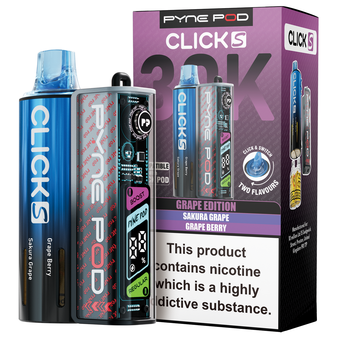Pyne Pod Click S 30K Pod Kit