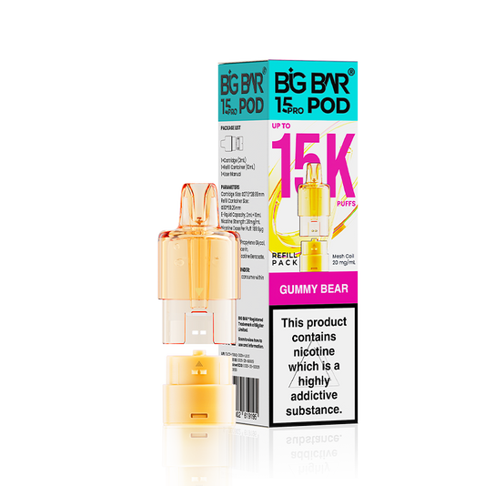 Gummy Bear Big Bar 15000 Pro Prefilled Replacement Pods