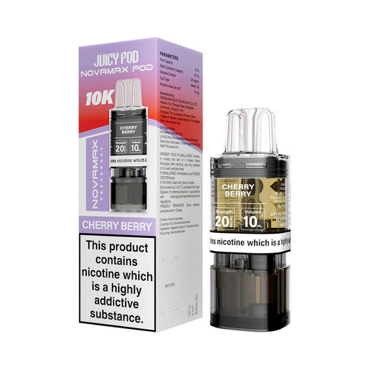 CHERRY BERRY - JUICY POD NOVAMAX 10K PRE-FILLED POD
