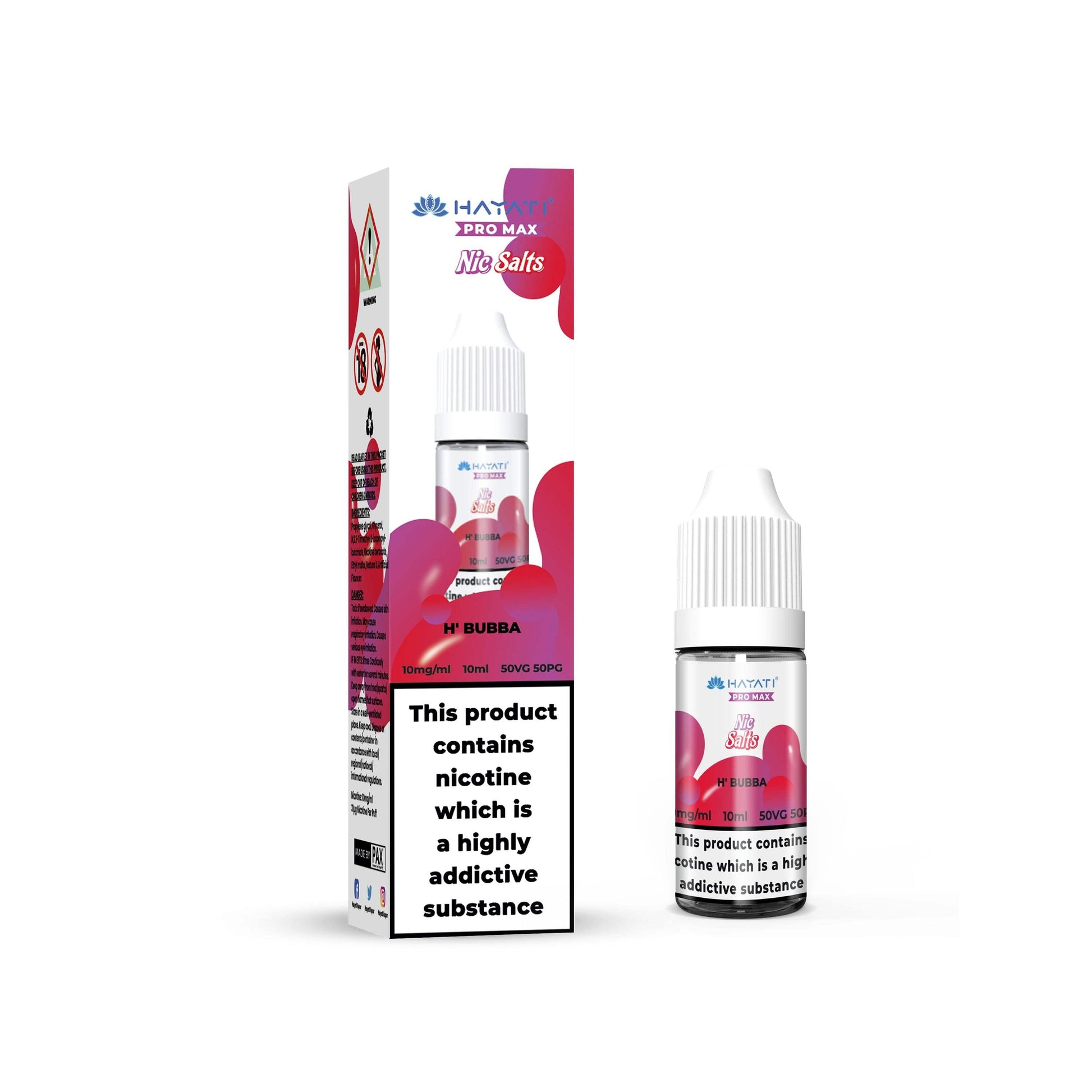 H' BUBBA 10ML NIC SALT BY HAYATI PRO MAX 10MG(1%) | 20MG(2%) - VapePure