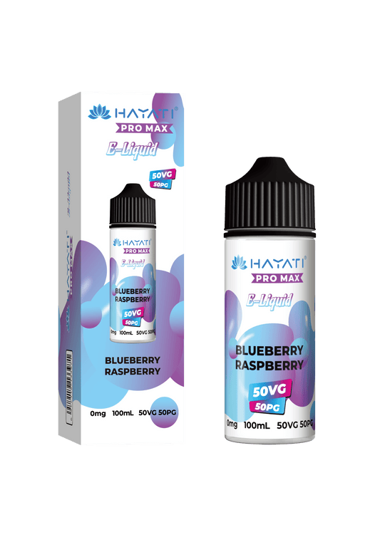 BLUEBERRY RASPBERRY - HAYATI PRO MAX 100ML SHORT FILL - 50/50PG/VG E-LIQUID - VapePure