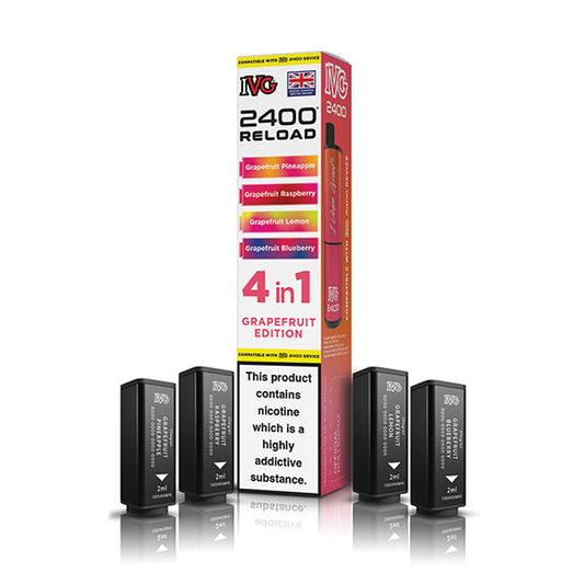 Grapefruit Edition IVG 2400 Reload 4-in-1 Prefilled Pods - VapePure