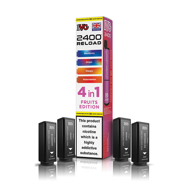 Fruits Edition IVG 2400 Reload 4-in-1 Prefilled Pods - VapePure