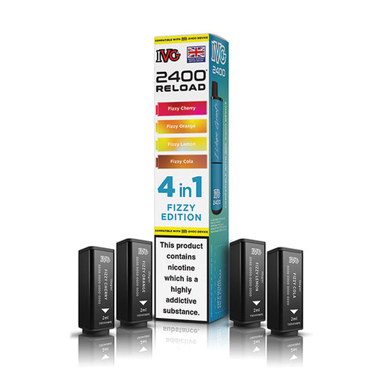 Fizzy Edition IVG 2400 Reload 4-in-1 Prefilled Pods - VapePure
