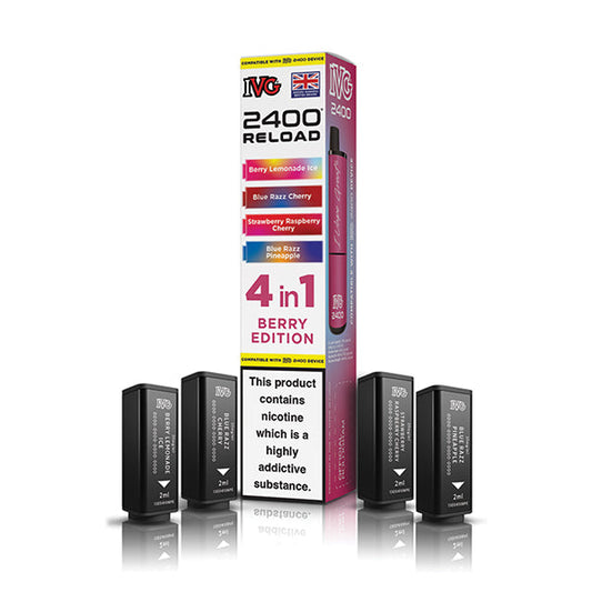 Berry Edition IVG 2400 Reload 4-in-1 Prefilled Pods - VapePure