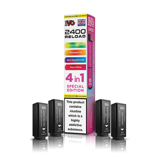 Special Edition IVG 2400 Reload 4-in-1 Prefilled Pods - VapePure