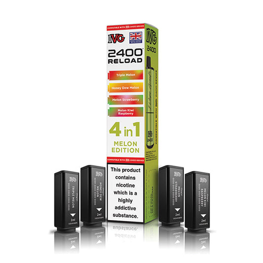 Melon Edition IVG 2400 Reload 4-in-1 Prefilled Pods - VapePure