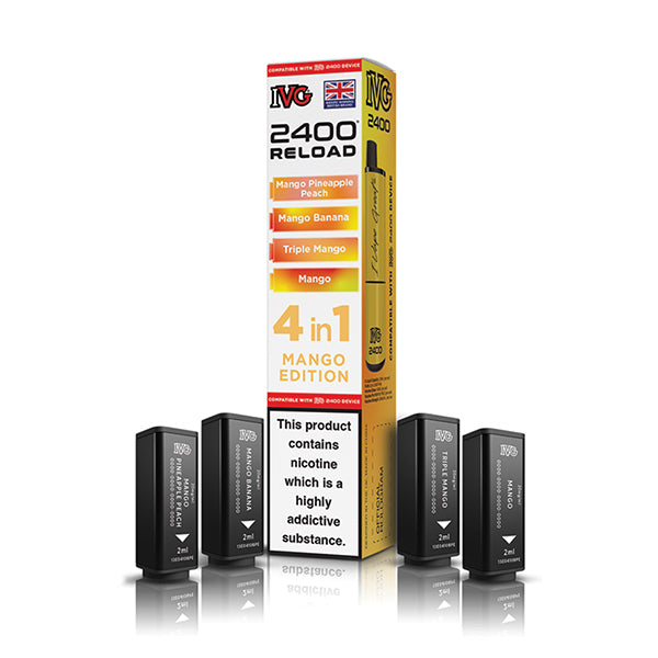 Mango Edition IVG 2400 Reload 4-in-1 Prefilled Pods - VapePure