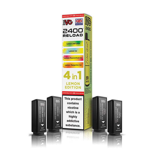 Lemon Edition IVG 2400 Reload 4-in-1 Prefilled Pods - VapePure