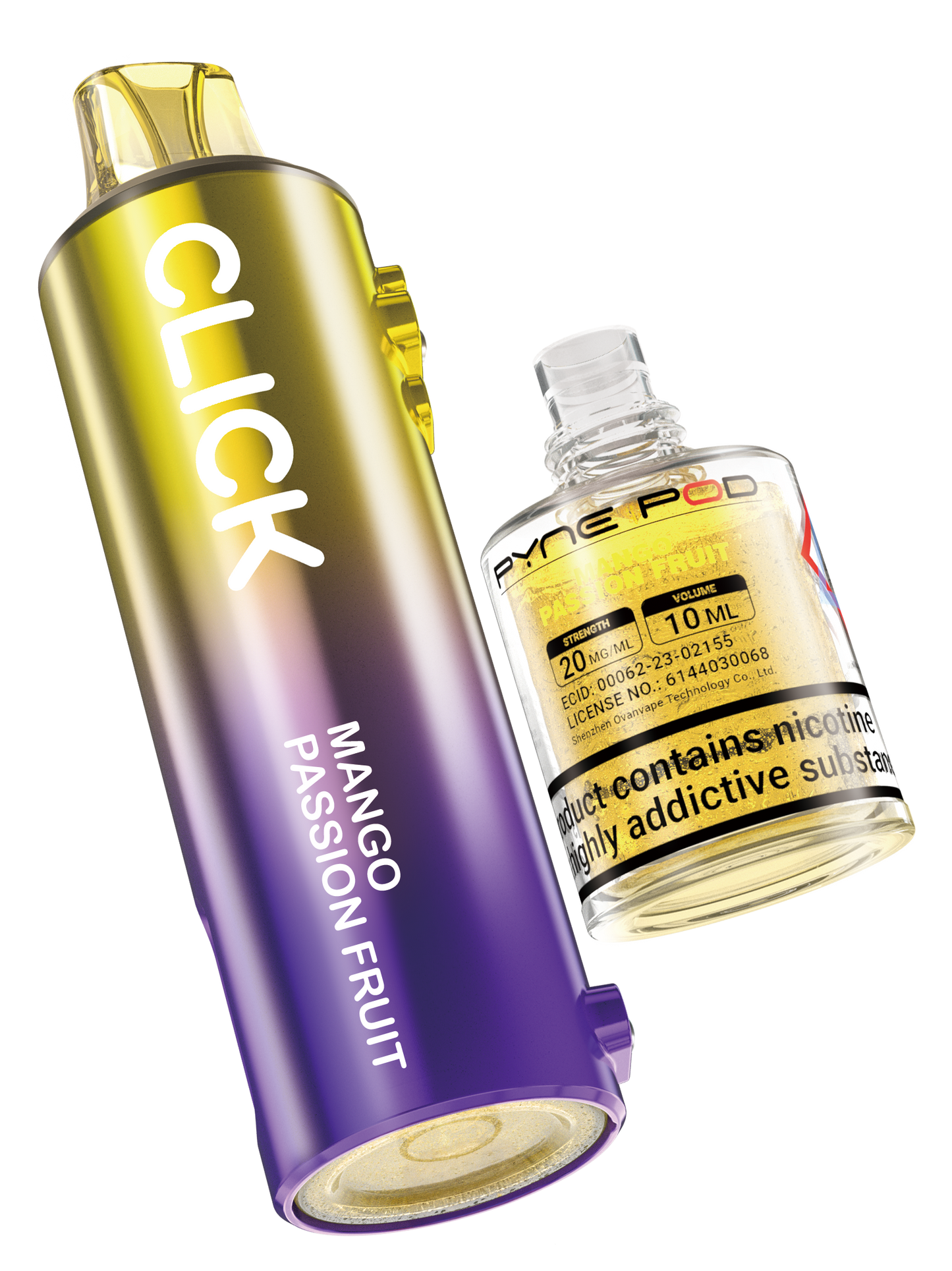 Mango Passion Fruit - Pyne Pod Click Prefilled Pod + Refill Container - VapePure