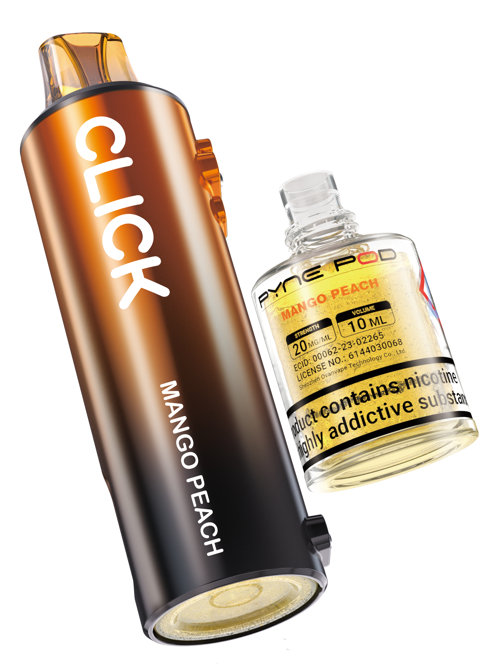 Mango Peach - Pyne Pod Click Prefilled Pod + Refill Container - VapePure