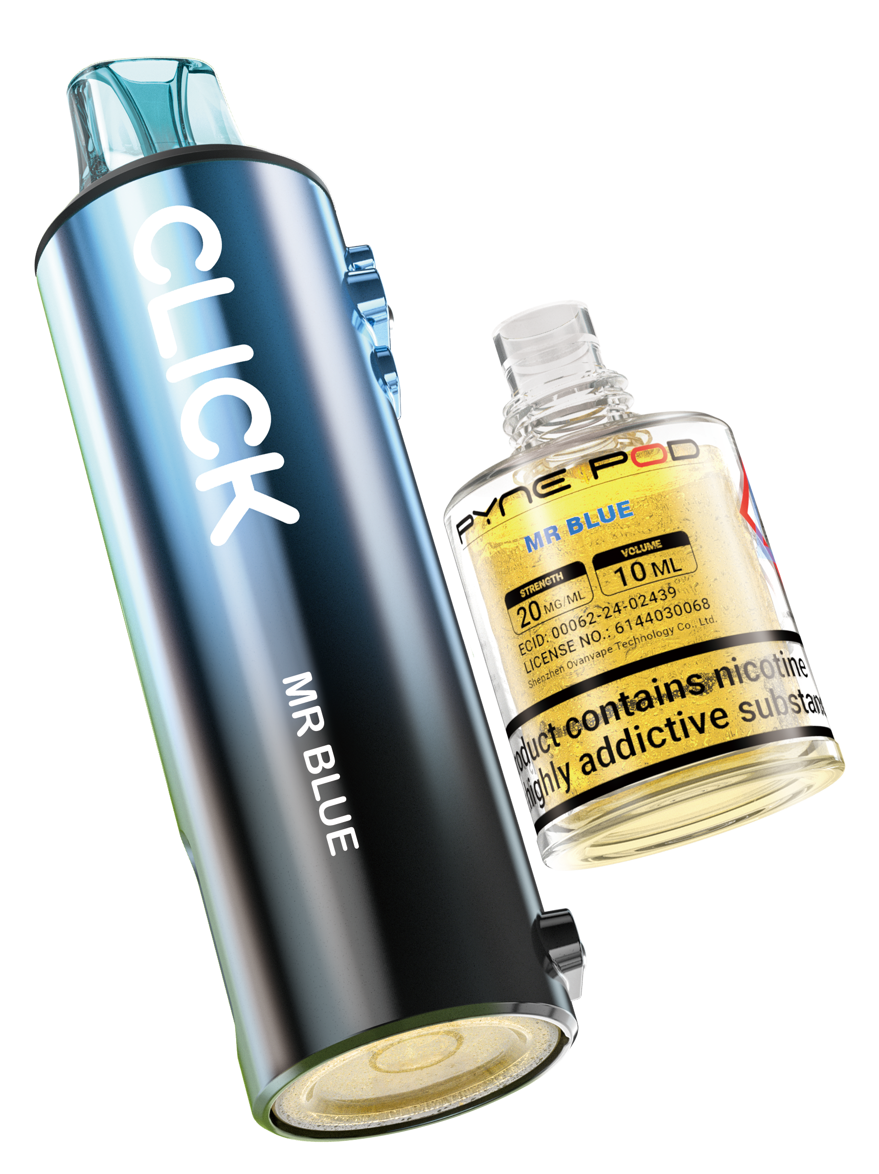 Mr Blue - Pyne Pod Click Prefilled Pod + Refill Container - VapePure