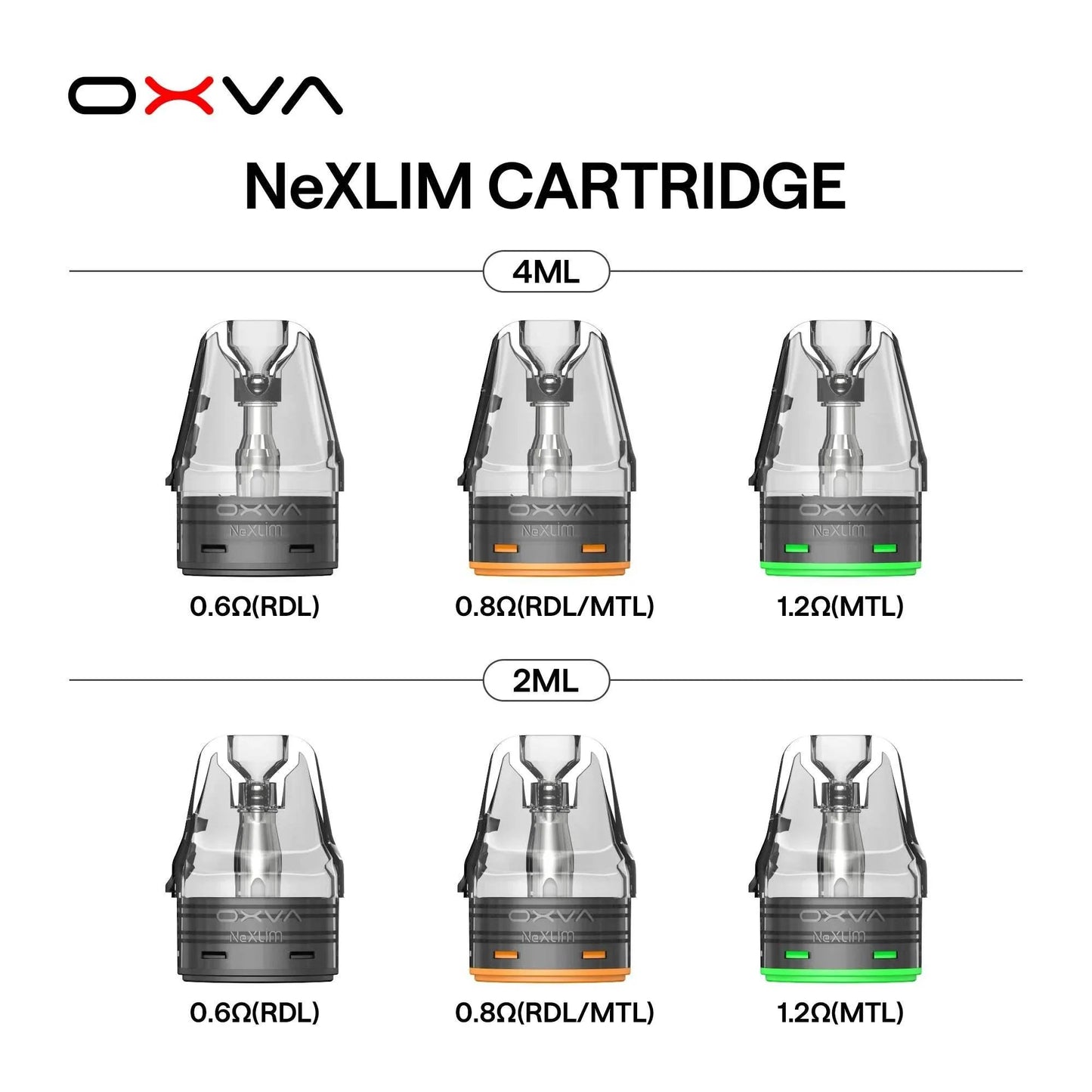 OXVA NEXLIM PODS CARTRIDGES - PACK OF 3 - VapePure