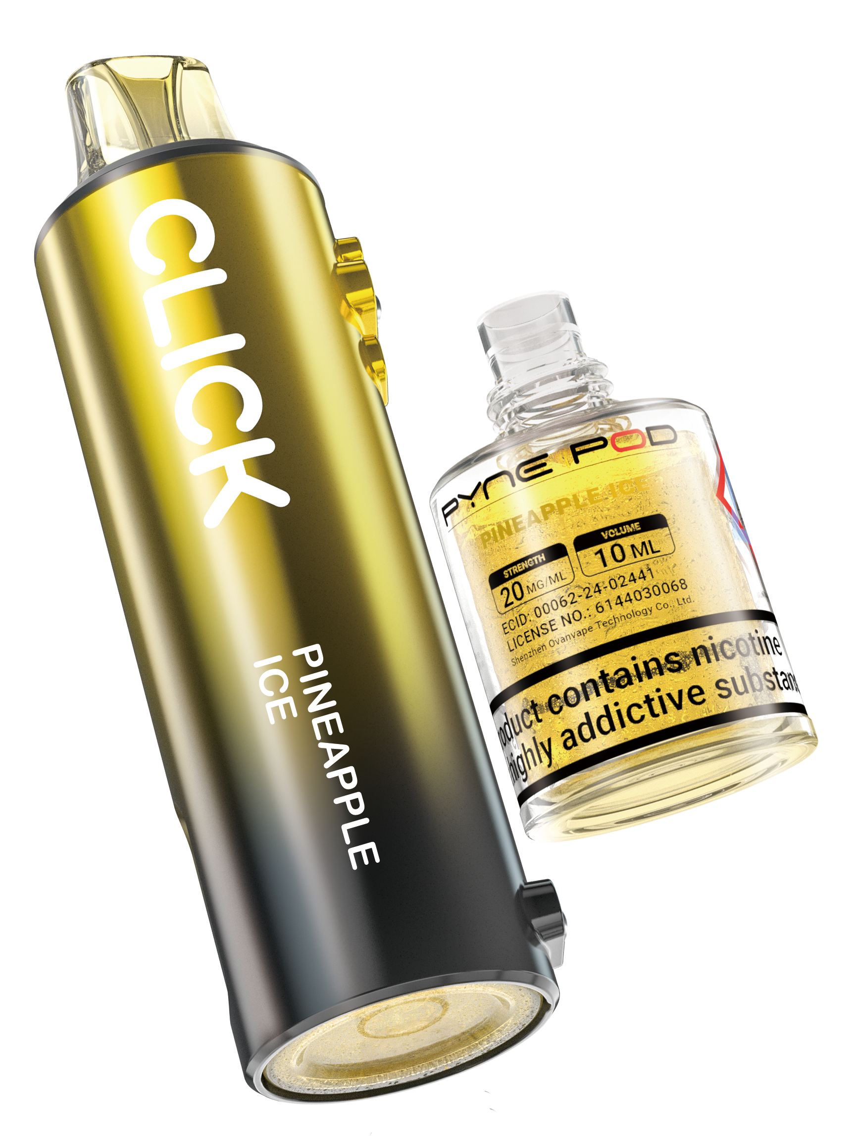 Pineapple Ice - Pyne Pod Click Prefilled Pod + Refill Container - VapePure