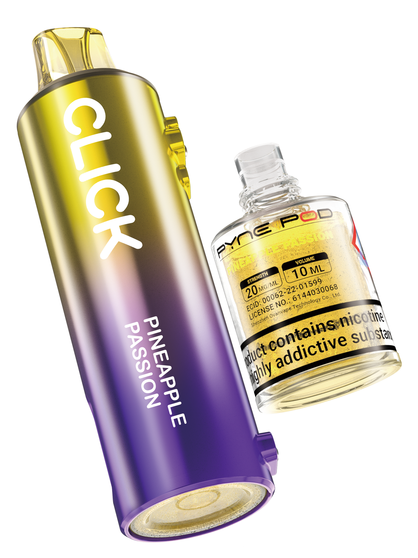 Pineapple Passion - Pyne Pod Click Prefilled Pod + Refill Container - VapePure