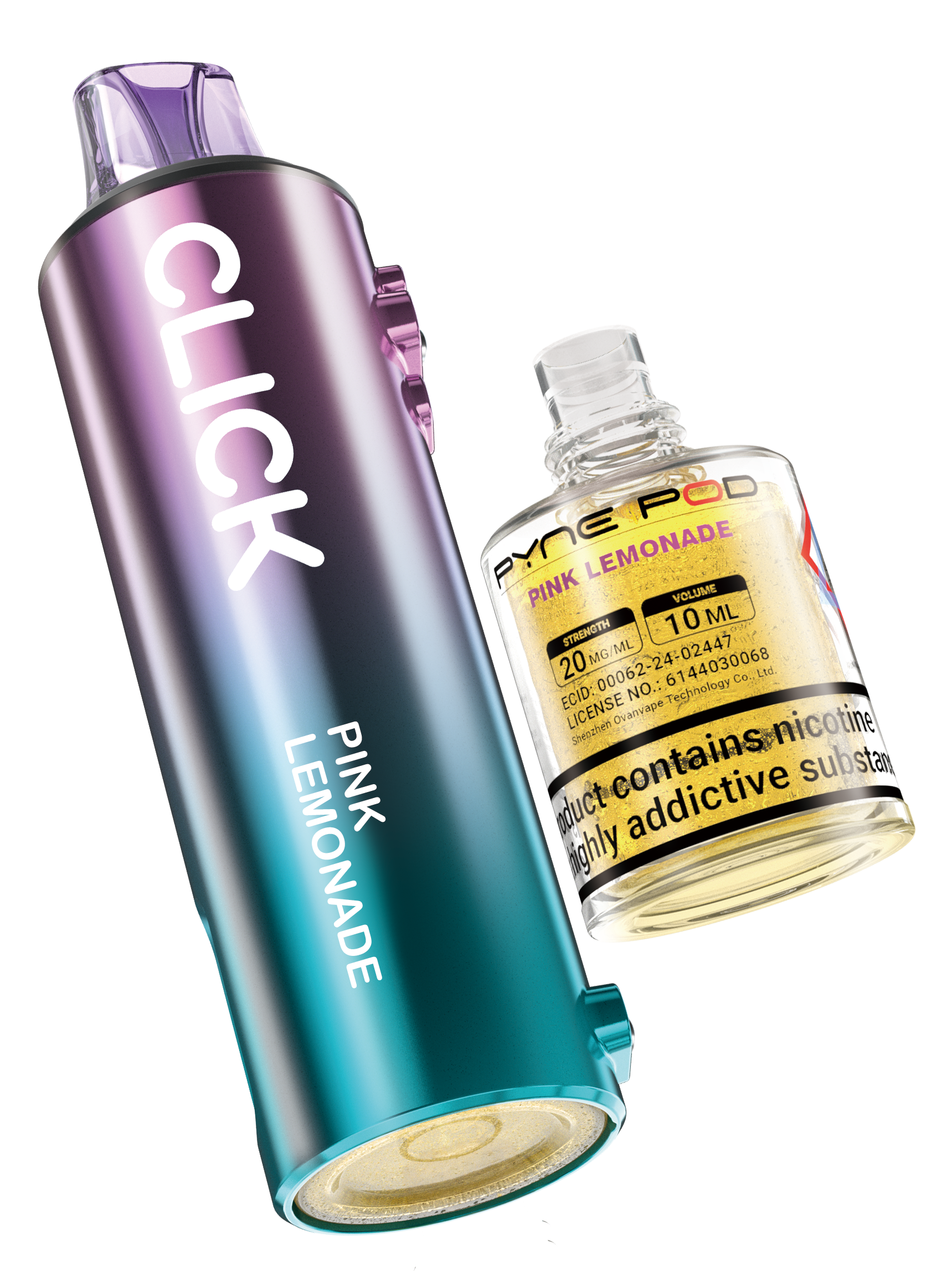 Pink Purple Lemonade - Pyne Pod Click Prefilled Pod + Refill Container - VapePure